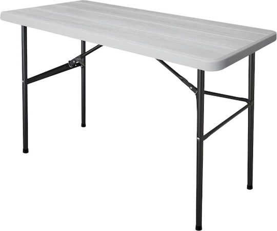 Tisch Zusammenklappbar White 122x60x74cm