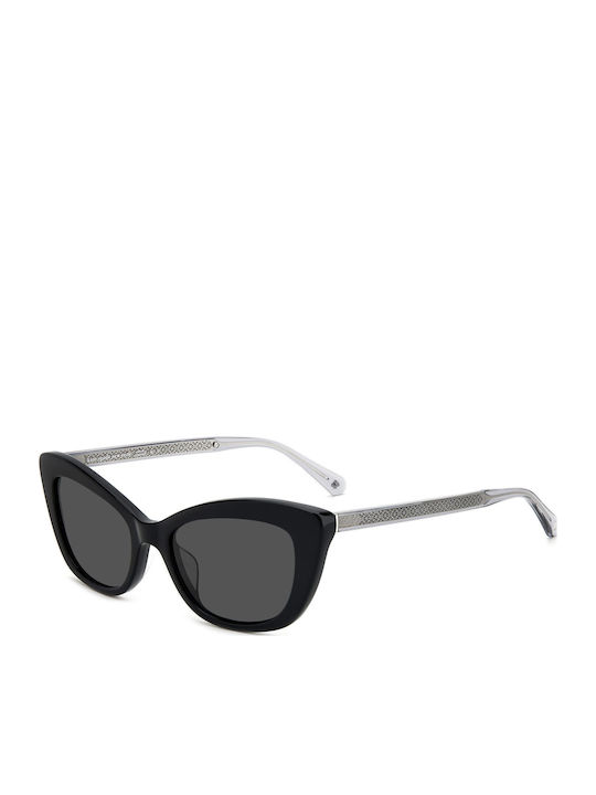 Kate Spade Feminini Ochelari de soare cu Negru Cadru și Negru Lentilă MERIDAGS807