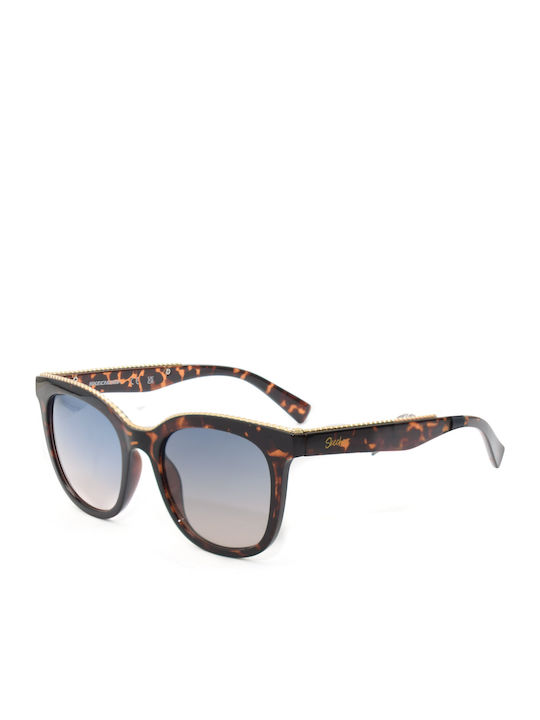 Skechers Women's Sunglasses with Brown Tartaruga Plastic Frame and Blue Gradient Lens SE6231 5252W