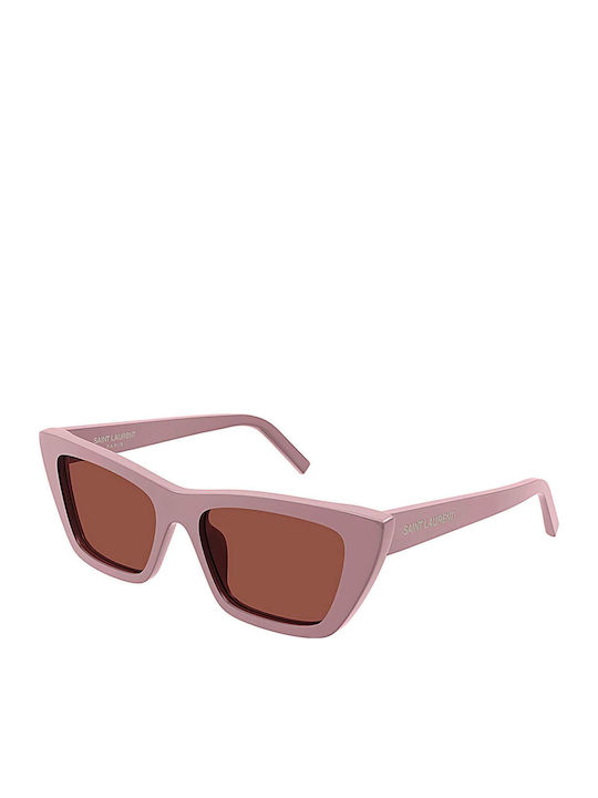 Ysl Mica Women's Sunglasses with Pink Plastic F...