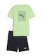 Kids' Set with Shorts Summer 2pcs Green