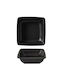 Porcelain Square Bowl Black Matte 17x17cm Orlando Bordum Gural 52.85168 00047013