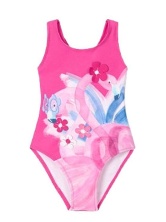 Mayoral Kids Swimwear One-Piece Fuchsia