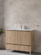 Furnibath Waschtisch mit Waschbecken L101xB72xH46cm Walnut