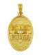Roloi Kaliamanis Pendant Kids Talisman Double Sided Konstantinato made of Gold 14K PM1266