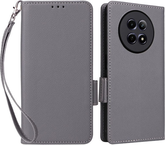 Mad Mask Brieftasche Leder Gray (Realme 12x)