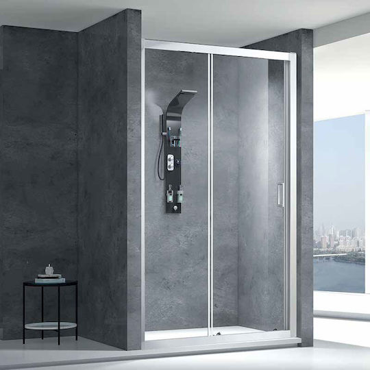 Aquarelle Venia 70 Shower Screen for Shower with Sliding Door 70x185cm Clear Glass