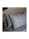 White Fabric Σετ Σεντόνια Μονά Βαμβακερά Girly Γκρι 260x270cm