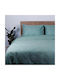 White Fabric Σετ Σεντόνια Υπέρδιπλα Βαμβακερά Luxe Μπλε 235x270cm