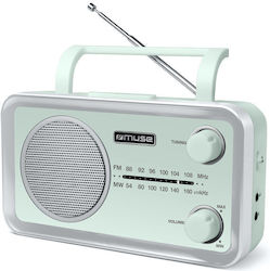 Muse MF-060 AG Portable Electric Battery Green Radio Muse MF-060 AG Portable Electric Battery Green Radio