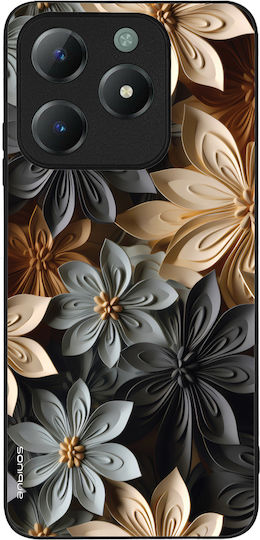 Калъф Sonique 3D Flower Series за Realme C61 4G Realme C63 4G Сив