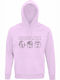 Kids Sweatshirt with Hood and Pockets Creamy Pink Roblox Game Characters