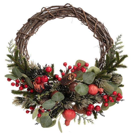 Iliadis Christmas Wooden Decorative Wreath 50cm