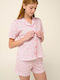 Vamp Summer Women's Pyjama Set Pink Dove