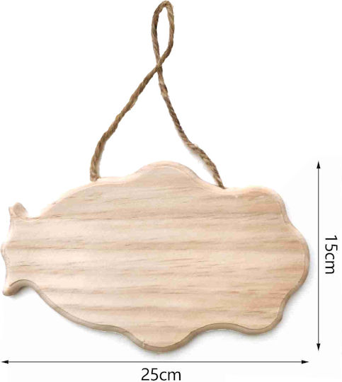 Semn din lemn Tpster 25*15*1cm 32224
