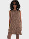 Summer Mini Shirt Dress Leopard