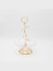 Metallic Dessert Divided Serving Plate Gold 35x23x35cm