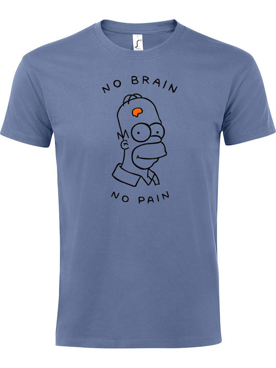 T-shirt Unisex " No Brain No Pain Homer Simpson...