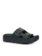 Women's Flat Sandals in Black Color