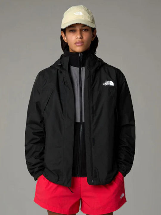 ANTORA Μακρύ Γυναικείο Μπουφάν για Άνοιξη/Φθινόπωρο Μαύρο