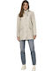 Elisa Women's Short Lifestyle Jacket Waterproof for Winter Silver Lining