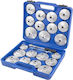 Set Chei Filtru Ulei din Aluminiu Rockforce, 23 Piese