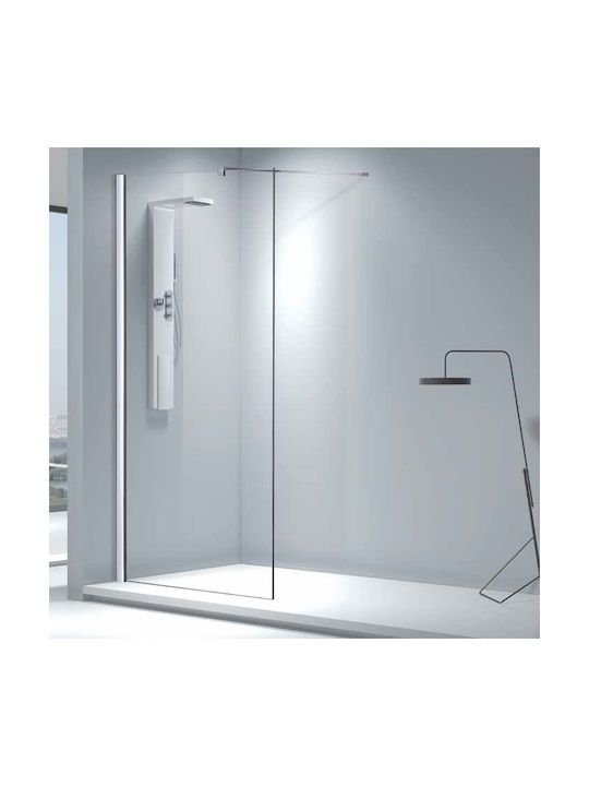 Aquarelle Σταθερό Πλαϊνό Ντουζιέρας 47-49x200cm Clear Glass