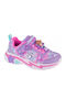 Snuggle Sneaks Skech Kids Sneakers with Scratch Purple