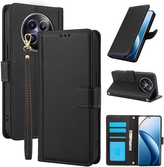 Mad Mask Back Cover Piele artificială / Piele Magnetic Negru (Realme 12x)