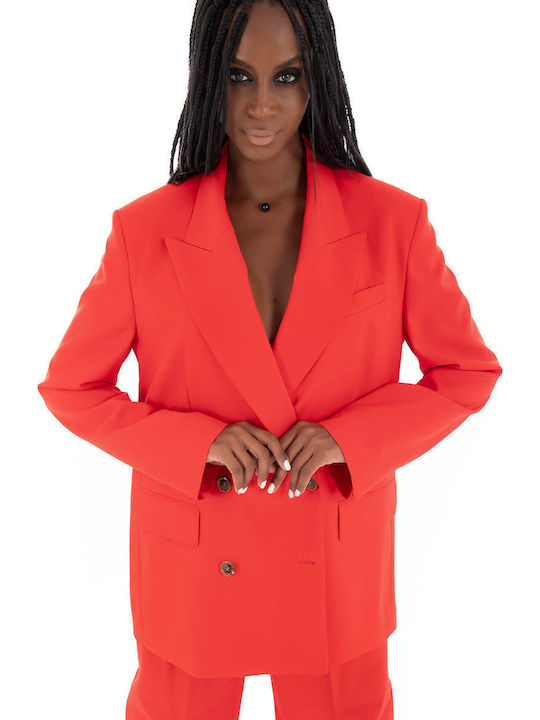 Boss Jovanadb2 Women's Double Breasted Blazer Red