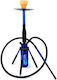 Ναργιλές Rocket Μονός Blue 62cm