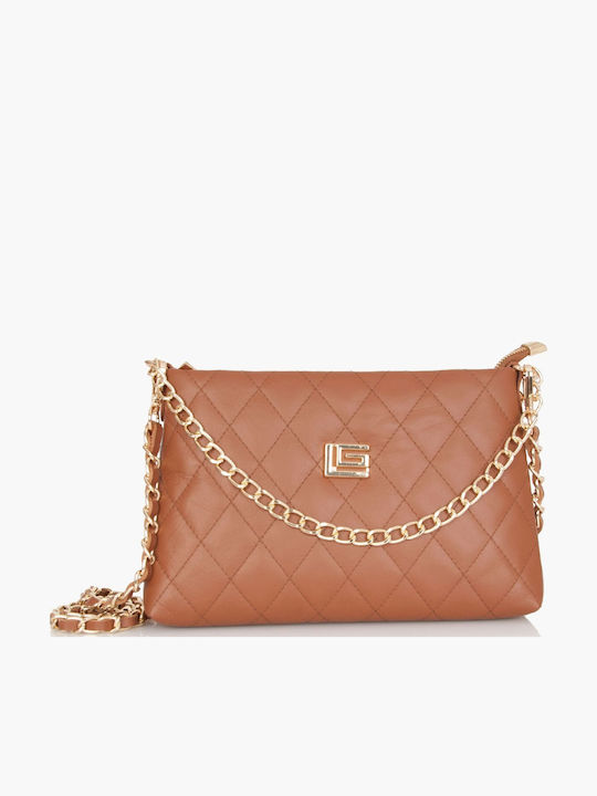 Guy Laroche Leather Women's Bag Handbag Tabac Brown 1333