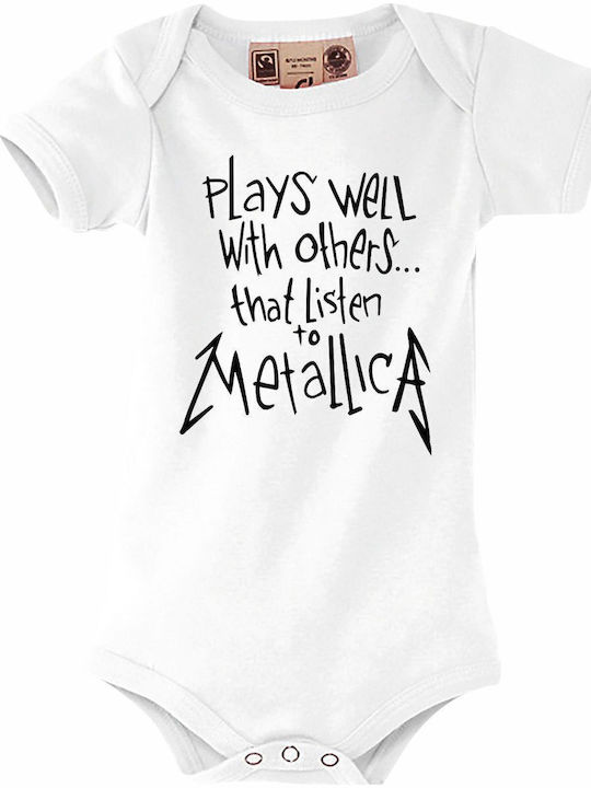 kirikoko Metallica Baby, Plays Well With Others That Listen To Къс ръкав White