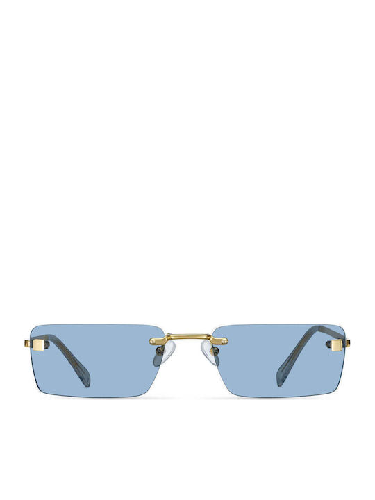 Meller Men's Sunglasses with Gold Plastic Frame and Gold Lens LA