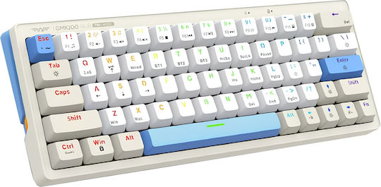 Armaggeddon GMK-100 Wireless Gaming Mechanical Keyboard 60% with Custom Linear switches and RGB lighting (English US) Winter