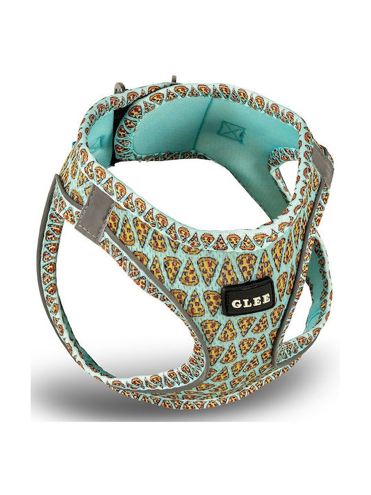 Glee Pizza Aqua Hundegeschirr XL Hals 42-54cm Brust 54-60cm