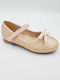 Kids Anatomic Ballerinas with Hoop & Loop Closure Gold