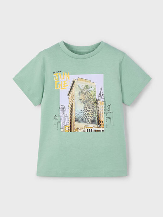 Mayoral Παιδικό T-shirt πράσινο ανοιχτό