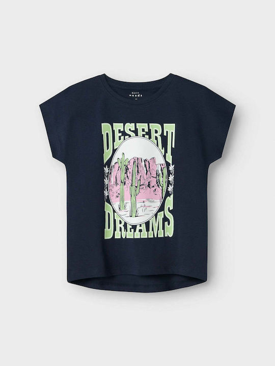 Kids' Shirt Short Sleeve Blue Jersey
