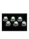 Set of 6 High-Quality Hairpins Austrian Crystals Flower Shape Silver Harper