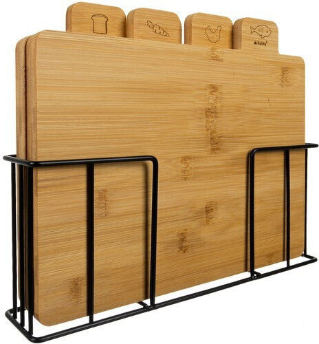 Ruhhy Bambus Schneidebrett Set 28x16cm