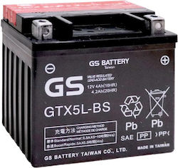 GS Μπαταρία Μοτοσυκλέτας YTX5L-BS με Χωρητικότητα 4Ah