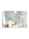 Baby Star Κουβέρτα Κούνιας Fleece Λευκή 100x160εκ.