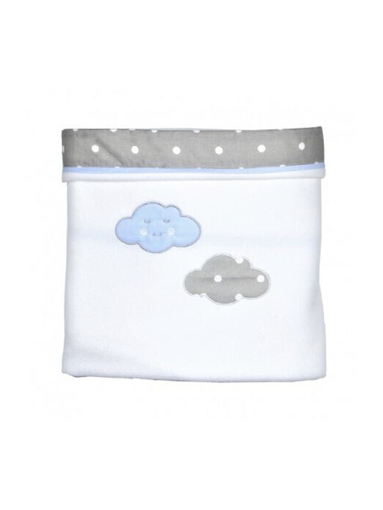 Baby Star Blanket Cot Fleece White 100x160cm
