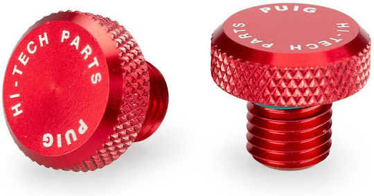 Ταπες Καθρεφτων Mirror Hole Screw Plug Red Μ10 X 1.25 21808r Puig