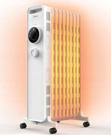 Midea Καλοριφέρ Λαδιού με 9 Φέτες 2000W