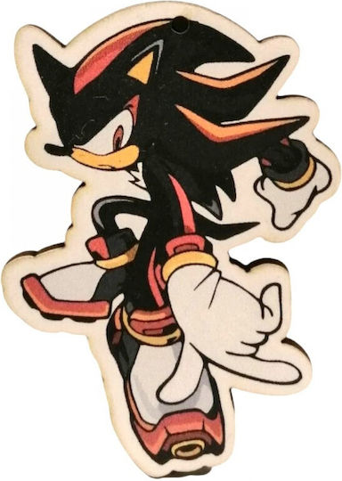 Ξύλινο Στοιχείο Κρεμαστό Sonic 6.5x4cm 3τμχ