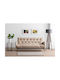Renge Τριθέσιος Καναπές Κρεβάτι Cream 200x82x92εκ.