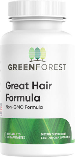 Green Forest Great Hair Formula Специална Хранителна Добавка 60 Таблетки 60 Капсули