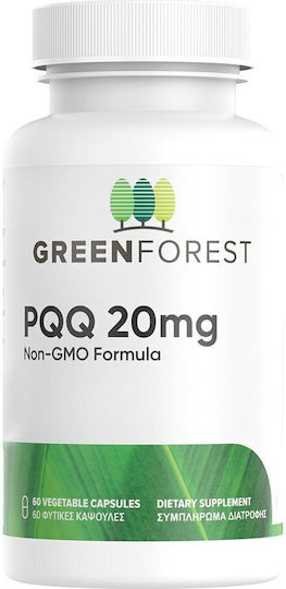 Green Forest PQQ 20mg Συμπλήρωμα για την Μνήμη & τη Συγκέντρωση 60 φυτικές κάψουλες
